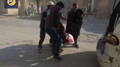 5 civilians killed in Douma by Assad cluster bombs