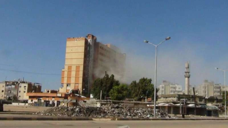 Al-Waer hospital destroyed by Assad terrorists 