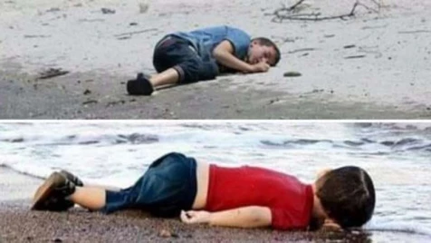 Another Aylan Kurdi, this time on the streets of Aleppo