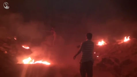 Video: Assad Napalm bombs burn the only field hospital in Darayya
